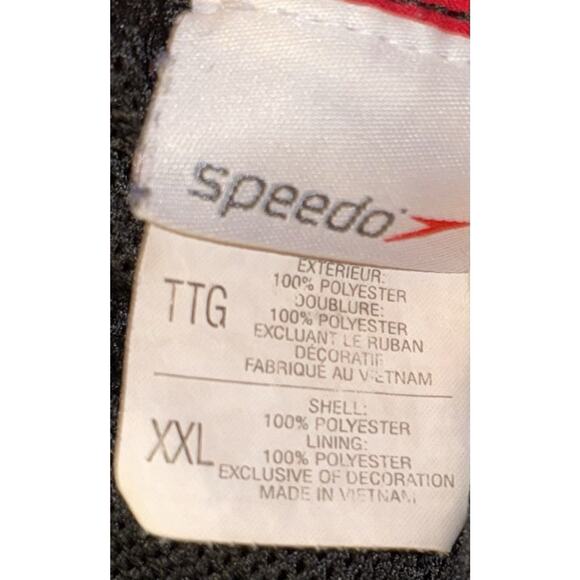 Speedo Men's Black & Red Swimming Trunks, Board Shorts, Size XXL - Picture 3 of 5